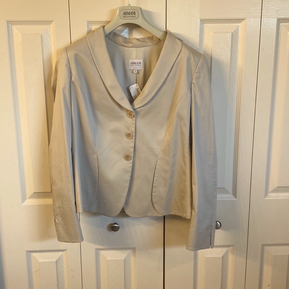 Armani Collezioni Suit Jacket Size 10 New with tags. Never worn.